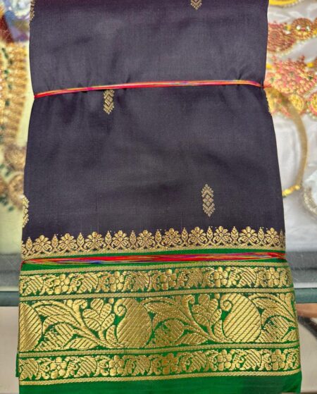 Black with Green | Dharamvaram Silk Sarees